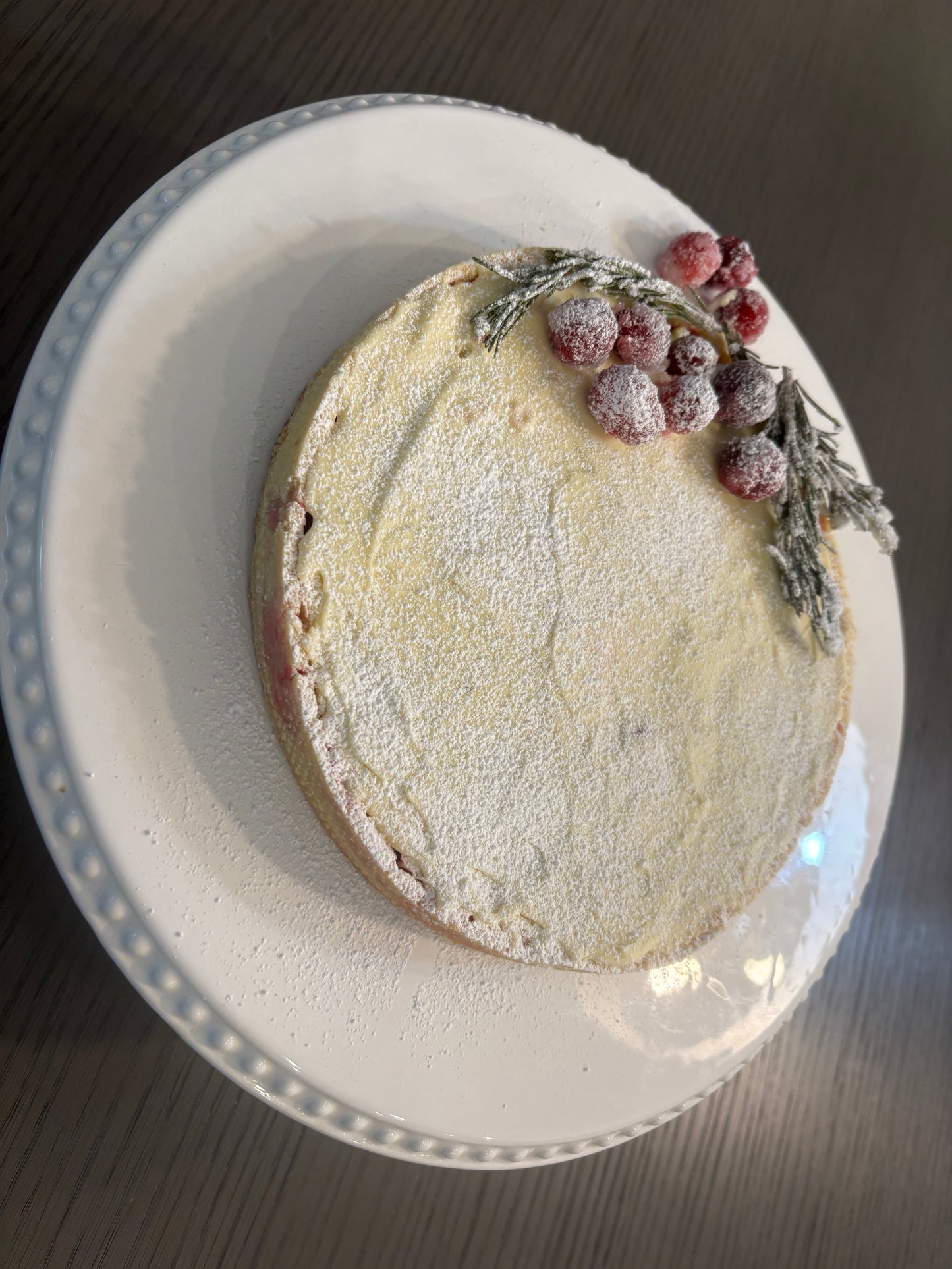 White chocolate Cranberry Tart