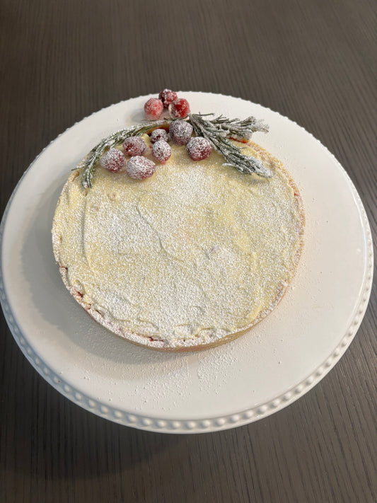 White chocolate Cranberry Tart